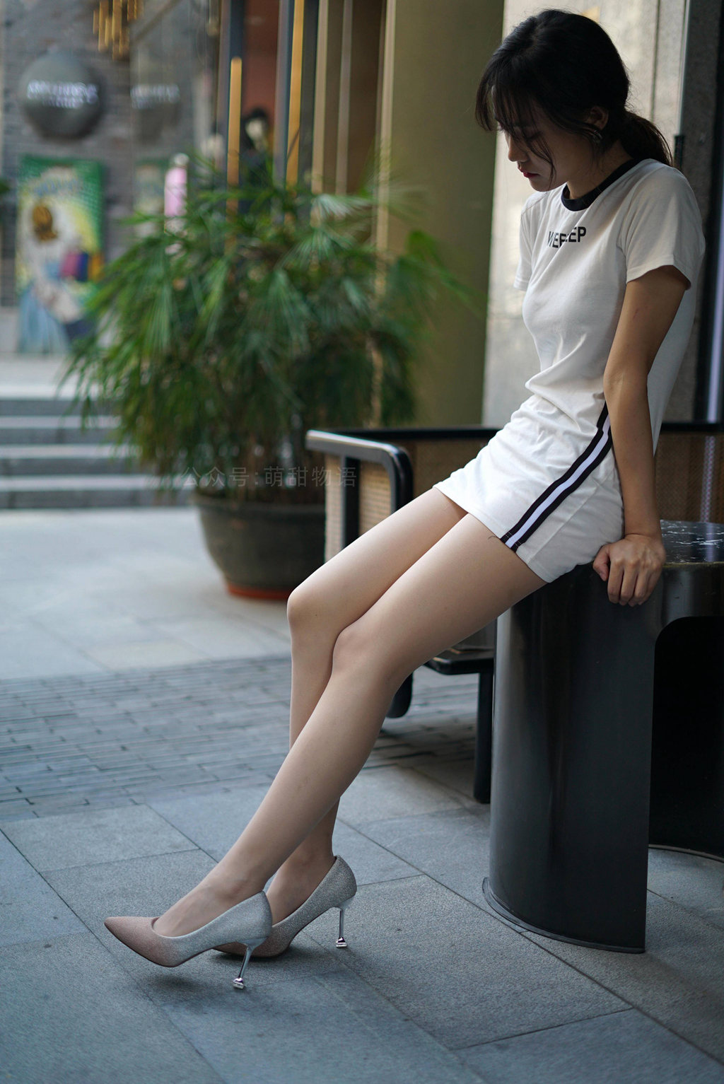 萌甜物语 XM106 小A 洁白短裙闪闪高跟 萌甜物语-第52张